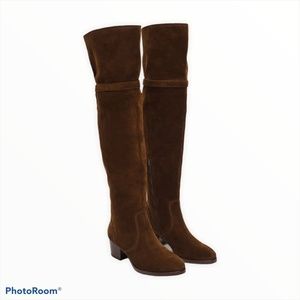 FRYE Clara Over the Knee Boot | Brown Suede | Size 9